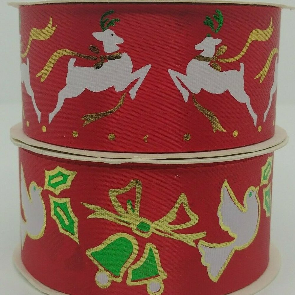 Offray Christmas Ribbon 9 Ft X 1 7/16